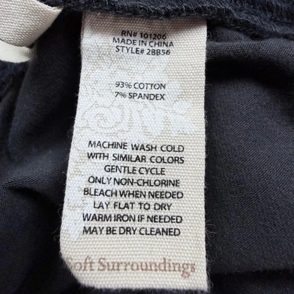 Soft Surroundings Grey Black Have to Have Leopard Animal‎ Print Leggings Size M - Picture 6 of 10